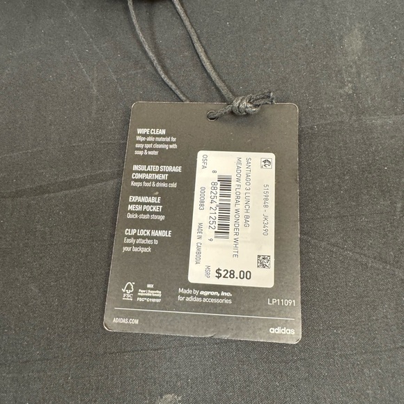 ADIDAS SANTIAGO 3 LUNCH BAG MEADOW FLORAL - Picture 11 of 11